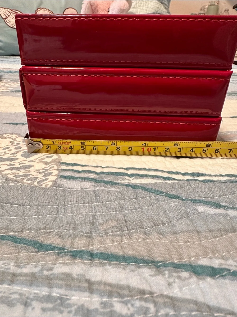 Red Patent Women's Clutch Bag - Unbranded
